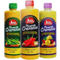 Pimenta Molho Picante Cremoso 3 Unidades Sabor Tradicional Picância Intensa 500ml Bahia Premium