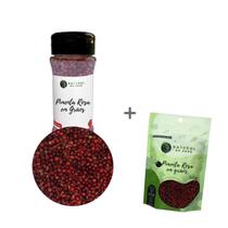 Pimenta Rosa Em Grãos Kit Pote Com Dosador + Refil 50G