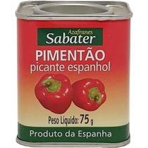 Pimentão Picante Espanhol Azafrones Sabater - 75g - - Azafranes Sabater
