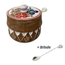 Pimenteira Açucareiro Farinheira Saleira em Pedra Sabão Sudeste Rústico Pimenteira Açucareiro Farinheira Saleira em Pedra Sabão Sudeste Rústico