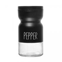 Pimenteiro Vidro 120ml Tampa Metal Preta - COLISEU