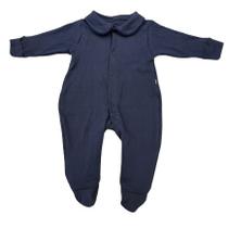 Pimpão gola bebê com Grelot em Algodão Egípcio - Azul Marinho - Corujitos