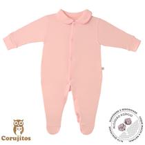 Pimpão gola bebê com Grelot em Algodão Egípcio - Rosa Chá - Corujitos