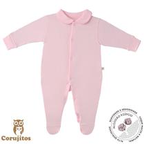 Pimpão gola bebê com Grelot em Algodão Egípcio - Rosa Claro - Corujitos