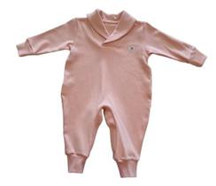 Pimpão gola xale em Algodão Egípcio - Rosa Chá - Corujitos