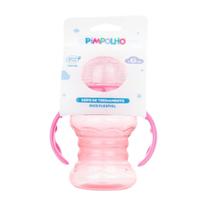 Pimpolho Copo De Treinamento Bico Flexivel 120 ML Rosa
