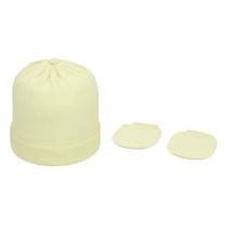 Pimpolho Kit Gorro e Luva Amarelo