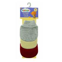 Pimpolho Kit Luva com 3 Colorido Pimpolho Kit Luva com 3 Colorido