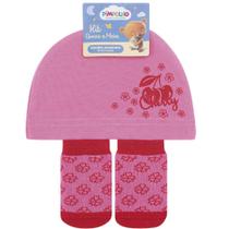 Pimpolho Kit Touca e Meia Rosa Pimpolho Kit Touca e Meia Rosa