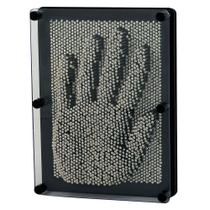 Pin Art Toy Xsltkby 3D, escultura de brinquedo de mesa de tamanho grande, prata