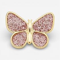 Pin Borboleta Rosa Glitter