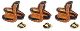 Pin Botton Broche Cobra Naja - 2 Cm - 3 Un.
