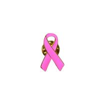 Pin Botton Broche Laço Outubro Rosa Folheado A Ouro 18k