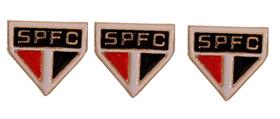 Pin Botton Broche Time São Paulo Clube Futebol Licenciado - Tam. 1,5 cm - 3 un