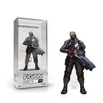 Pin colecionável FigPin Overwatch Soldier 76 com vitrine