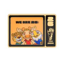 Pin colecionável Wagon International Mascote da Copa do Mundo FIFA 2026 3,8 cm