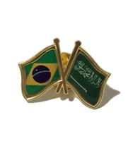 Pin Da Bandeira Do Brasil X Arábia Saudita