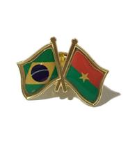 Pin Da Bandeira Do Brasil X Burquina Faso - Mundo Das Bandeiras