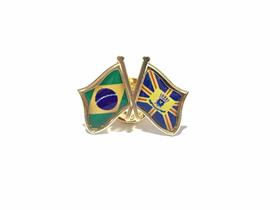 Pin Da Bandeira Do Brasil X Campo Grande - Mundo Das Bandeiras