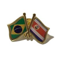 Pin Da Bandeira Do Brasil X Costa Rica