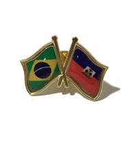 Pin Da Bandeira Do Brasil X Haiti
