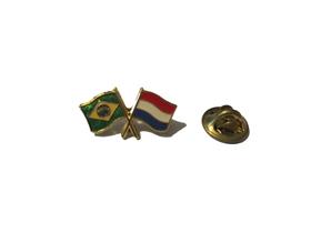 Pin da bandeira do Brasil x Holanda