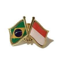 Pin Da Bandeira Do Brasil X Indonésia