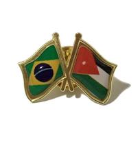 Pin Da Bandeira Do Brasil X Jordânia