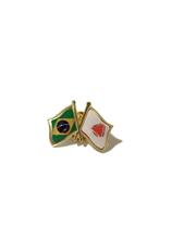 Pin Da Bandeira Do Brasil X Minas Gerais - Mundo Das Bandeiras