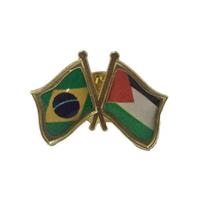 Pin Da Bandeira Do Brasil X Palestina