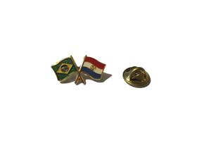Pin da bandeira do Brasil x Paraguai