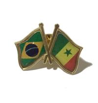 Pin Da Bandeira Do Brasil X Senegal