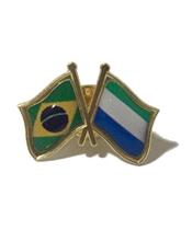 Pin Da Bandeira Do Brasil X Serra Leoa