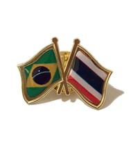 Pin Da Bandeira Do Brasil X Tailândia