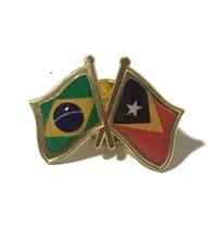 Pin Da Bandeira Do Brasil X Timor Leste