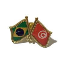 Pin Da Bandeira Do Brasil X Tunísia