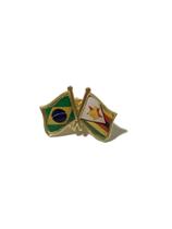 Pin Da Bandeira Do Brasil X Zimbábue