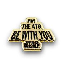 Pin de colecionador Star Wars May the Fourth Be With You Gold