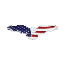 Pin de Esmalte com Bandeira Americana e Águia - Acessório Patriota