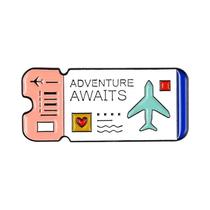 Pin De Esmalte De Aventura De Viagem, Bilhetes De Avião, Distintivo Para Camisa, Bolsa, Joia Para