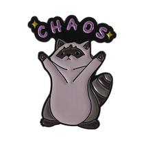 Pin De Esmalte De Desenho Animado De Guaxinim, Broche De Animal Fofo, Emblema Para Lapela E Mochila,