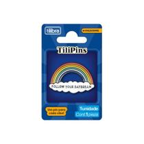 Pin de Metal Tilibra Tilipins Modelo 13 com Acabamento Brilhante 2,5CM 1 Unidade