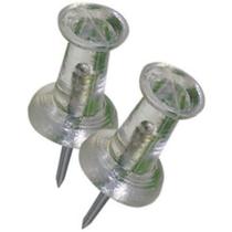 Pin de pressão Hillman 122640, plástico transparente, pacote com 16 Pin de pressão Hillman 122640, plástico transparente, pacote com 16