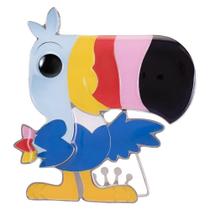 Pin de vestuário Funko Pop! Pinos de tamanho: Fruit Loops Toucan Sam Pin de vestuário Funko Pop! Pinos de tamanho: Fruit Loops Toucan Sam