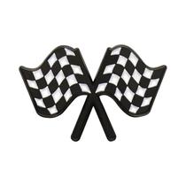 Pin Esmaltado Bandeira Xadrez Preto E Branco Carro De Corrida Fórmula 1 Rally Emblema De Lapela Joia