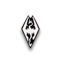 Pin esmaltado JUST FUNKY Skyrim Dragon, colecionador de logotipos Pin esmaltado JUST FUNKY Skyrim Dragon, colecionador de logotipos