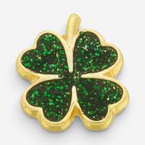 Pin Trevo Verde Com Glitter Pin Trevo Verde Com Glitter