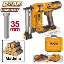 Pinador Pregador Pneumático 18ga modelo "F" 10 a 35mm a Bateria 20v Bivolt