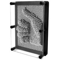 PinArt 3D Pinos de Metal 25x20cm Quadro de Pinos Decorativo, Brinquedo Antiestresse e Presente Criativo