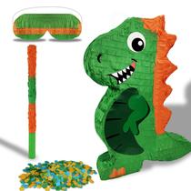 Piñata de Dinosaurio POUYRBA 42x31x8 cm con Bate y Venda Piñata de Dinosaurio POUYRBA 42x31x8 cm con Bate y Venda